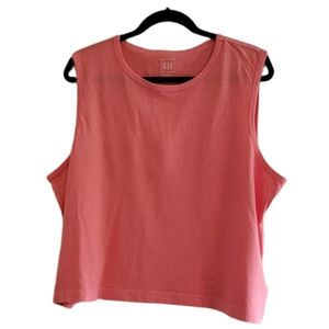 Orange Coral GAP Women's Shrunken Muscle Tank